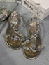 1041 GÜMÜŞ TAŞLI GOLD SANDALET