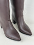 STREET KAHVERENGİ XL Kesimli Kalın Topuklu Çizme