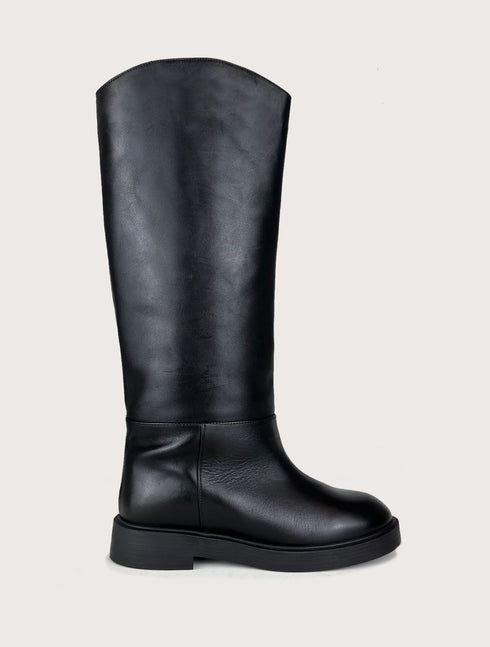 NOVA SİYAH HAKİKİ DERİ BİNİCİ ÇİZME 🖤