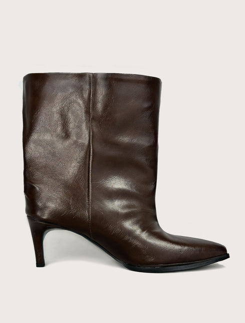 FLATY Acı Kahverengi XL Geniş Kalıp BOOTIE
