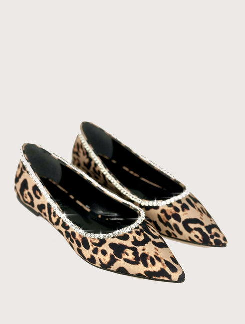 GALA Leopar Kristal Taşlı Babet