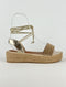 SIMON BRONZ İPLİ HASIR SANDALET