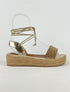 SIMON BRONZ İPLİ HASIR SANDALET