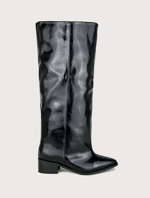 MOCHA SİYAH GENİŞ BALDIR UYUMLU XL ÇİZME