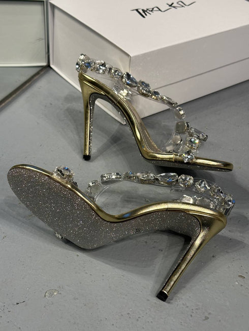 LIMA GOLD TAŞLI SANDALET