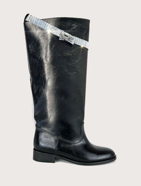 QUEEN GENİŞ BALDIR UYUMLU SİYAH XL ÇİZME