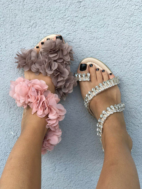 BACKYARD ÇİÇEKLİ SANDALET