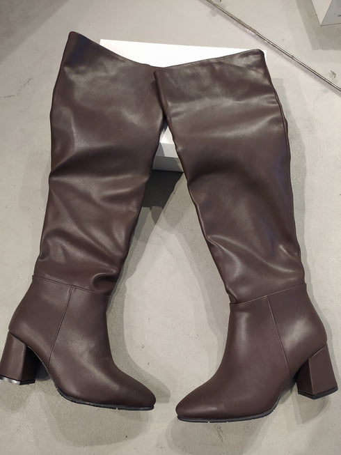 7499 ACI KAHVE SUNİ DERİ ÇİZME