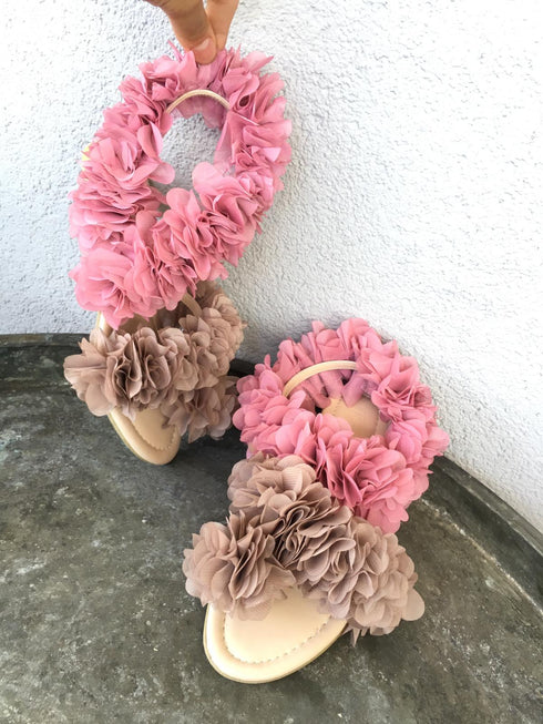 BACKYARD ÇİÇEKLİ SANDALET