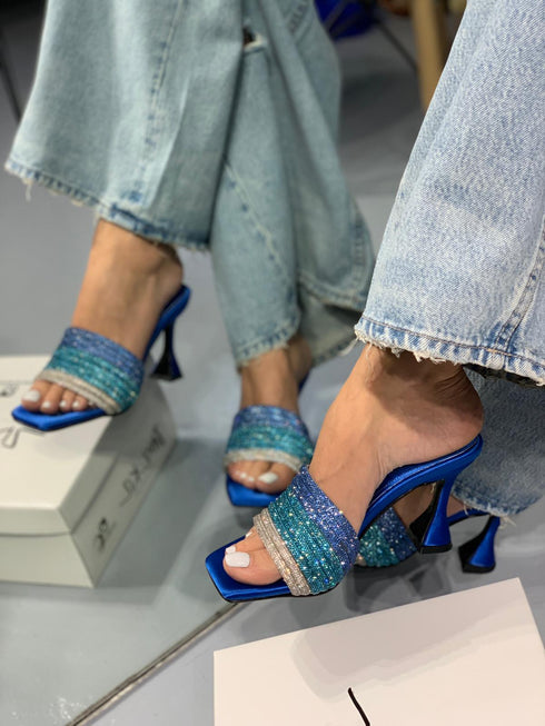 LULU MAVİ SATEN TERLİK