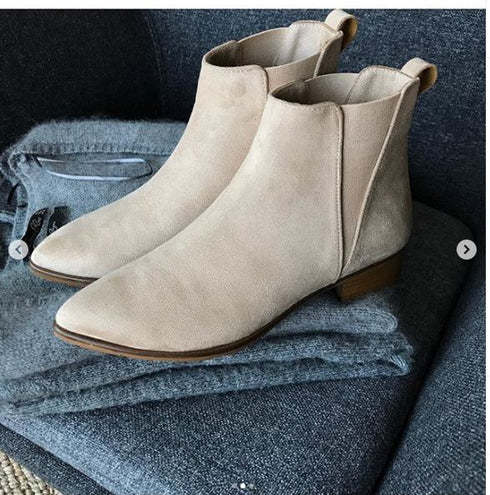 ACNE NUDE SÜET KISA BOT