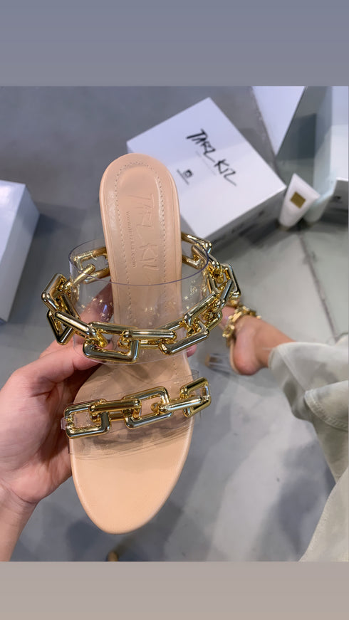 GOLDEN NUDE ŞEFFAF TERLİK