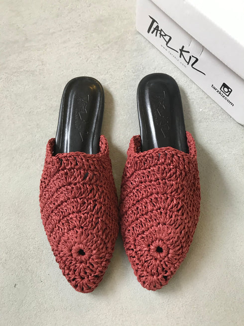 RUNWAY ÖRGÜ BORDO DÜZ TERLİK