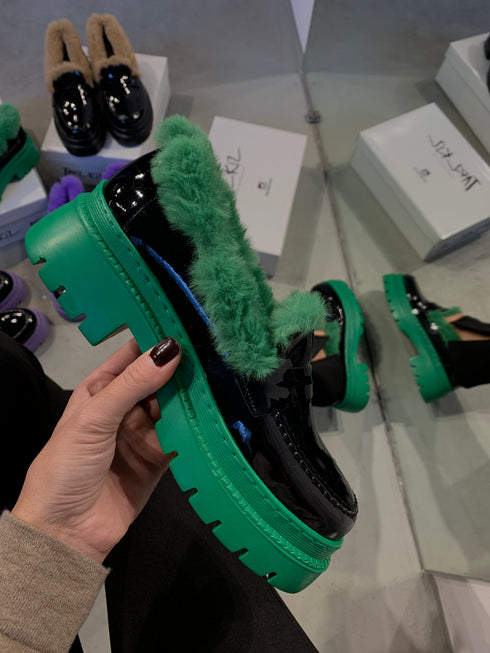 RETRO YESIL LOAFER 🖤