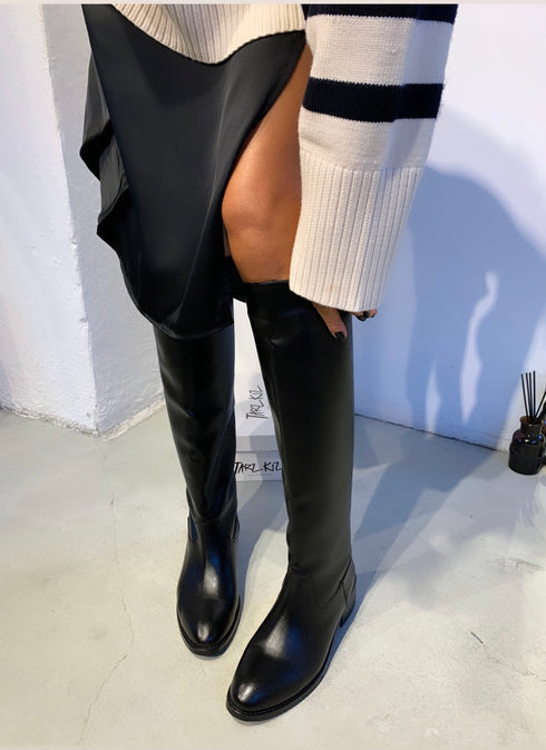 BİHTER SİYAH BİNİCİ ÇİZME 🖤