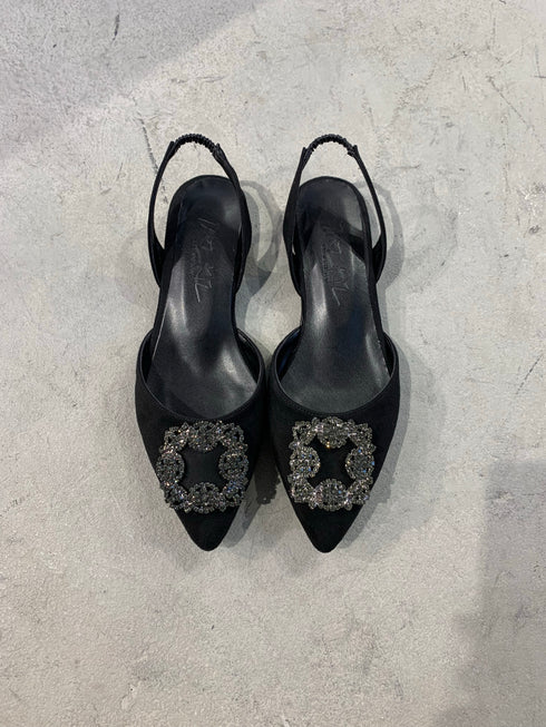 ALLDAY SİYAH BROŞ TAŞLI BABET