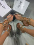 QUARTZ GOLD SANDALET