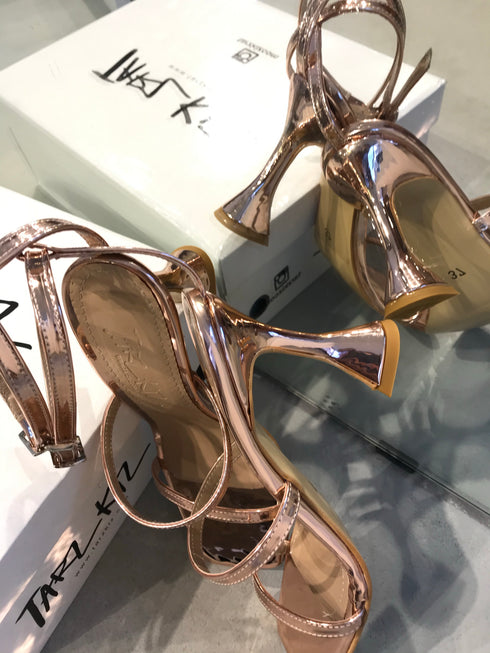 TUVANA BRONZ TOPUKLU SANDALET