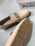 VERSA RUGAN NUDE ZİNCİRLİ LOAFER