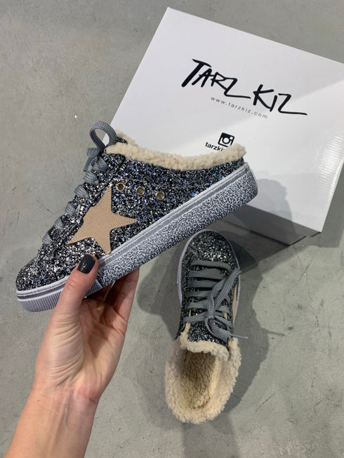 RUMMY GÜMÜŞ KÜRKLÜ SPOR AYAKKABI