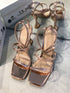 TUVANA BRONZ TOPUKLU SANDALET