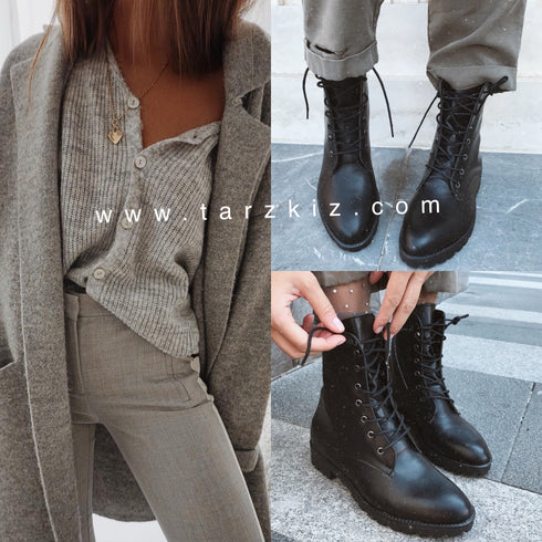 LOGO BAĞCIKLI SİYAH POSTAL