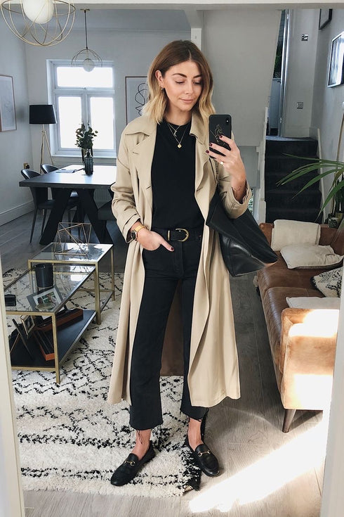 OLIVE SİYAH TOKALI LOAFER