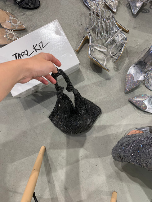 MOONLIGHT SİYAH TAŞLI ÇANTA