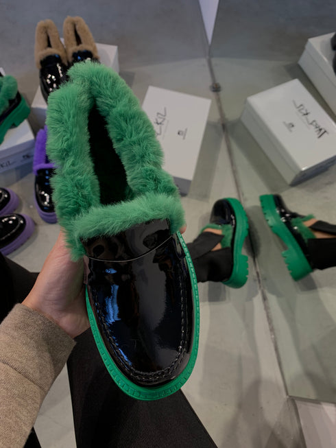 RETRO YESIL LOAFER 🖤