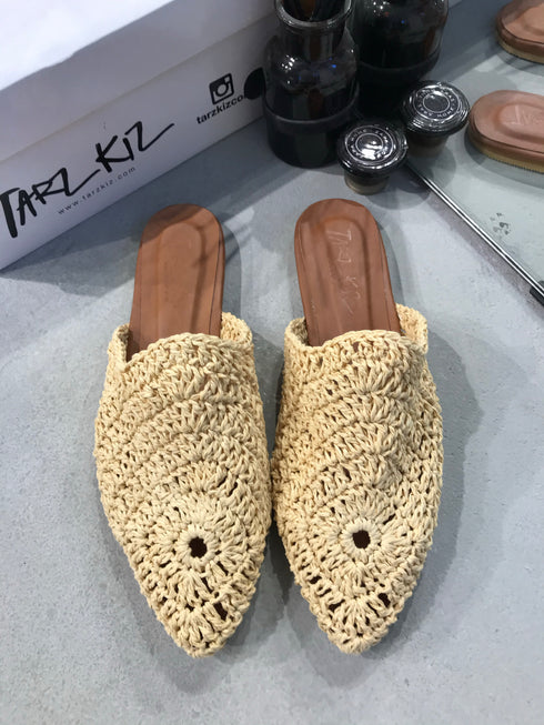 RUNWAY ÖRGÜ SARI DÜZ TERLİK