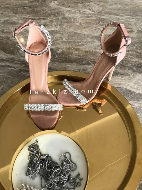 SUIT SÜET SOMON TAŞLI SANDALET