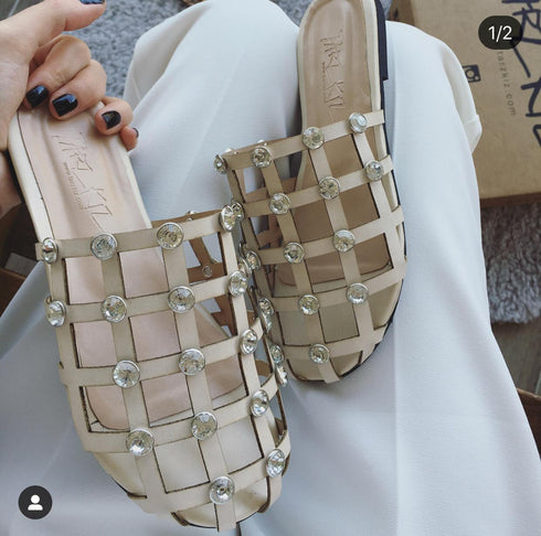 LİNE NUDE TAŞLI TERLİK