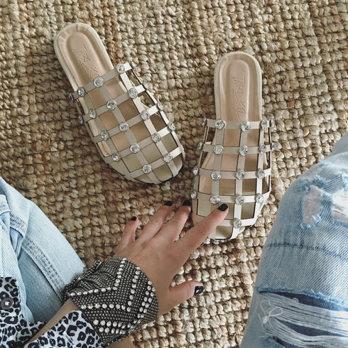 LİNE NUDE TAŞLI TERLİK