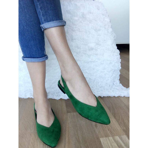 MİRANDA YEŞİL SÜET BABET