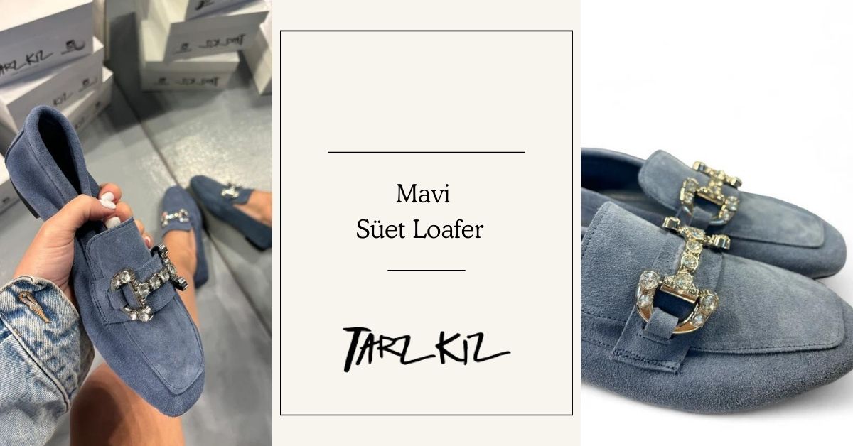 Kadın Mavi Süet Loafer Ayakkabı Nasıl Kombinlenir?