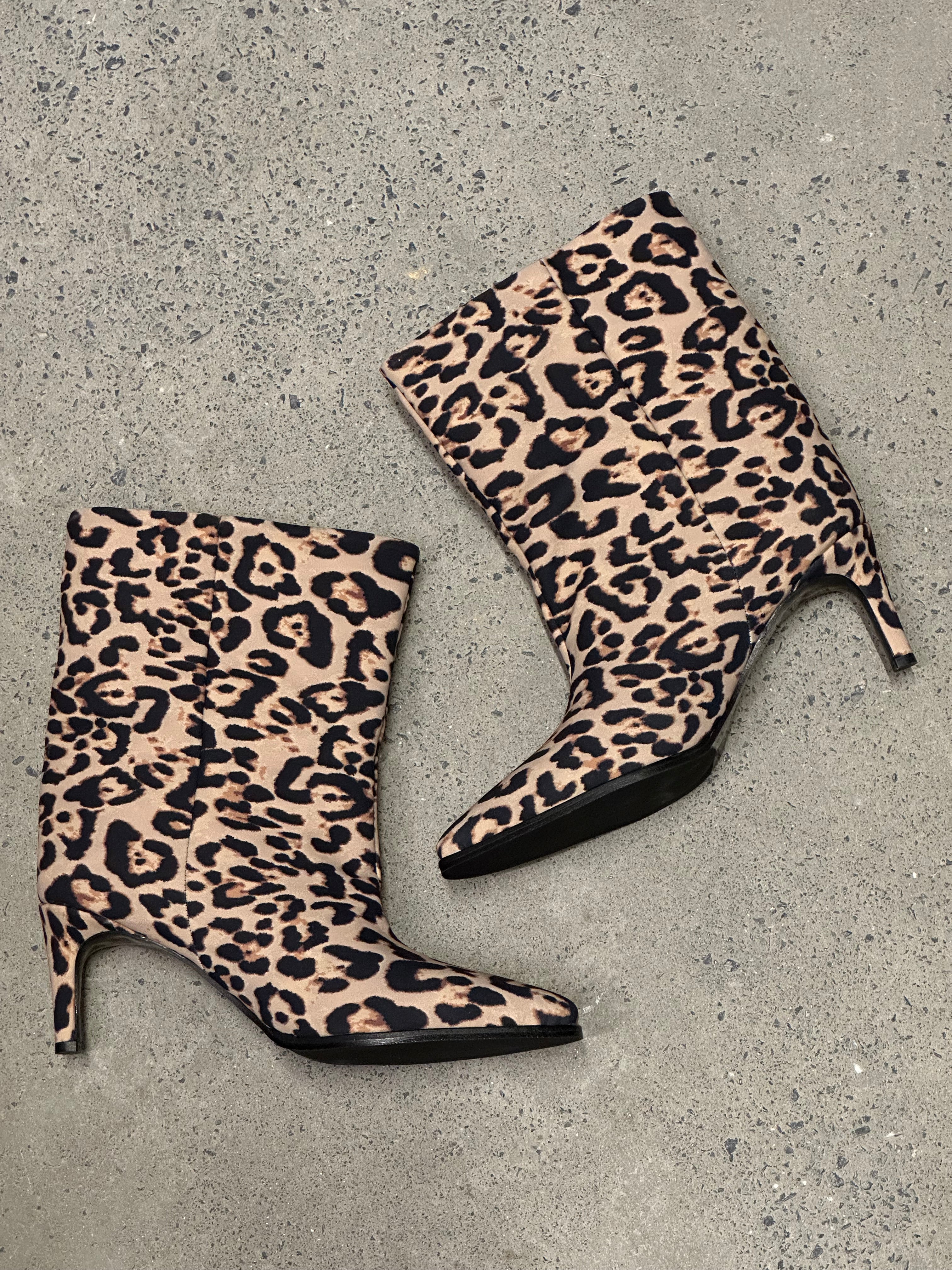 FLATY Leopar XL Geniş Kalıp BOOTIE