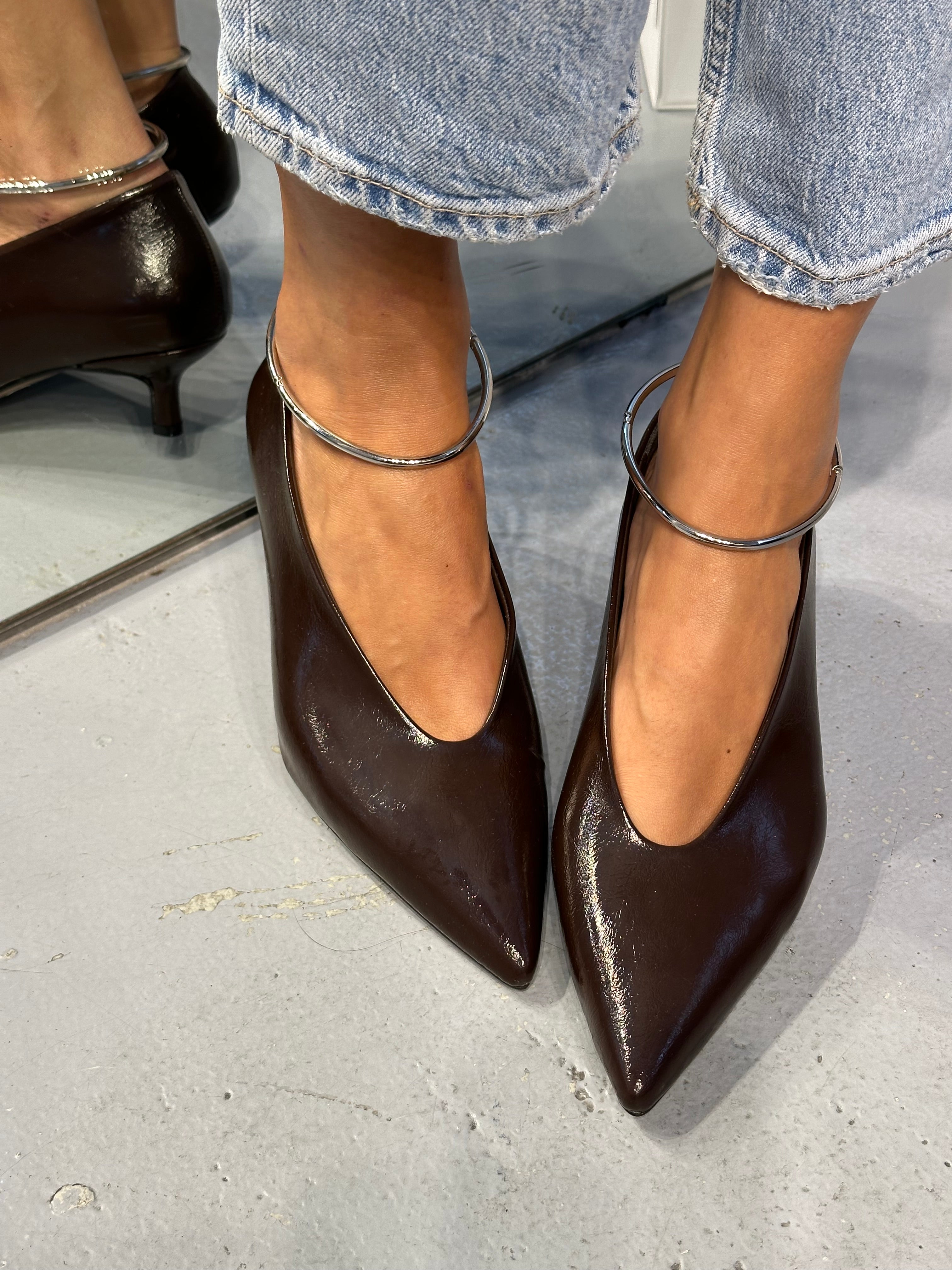 AREA KAHVERENGİ 3 cm STILETTO
