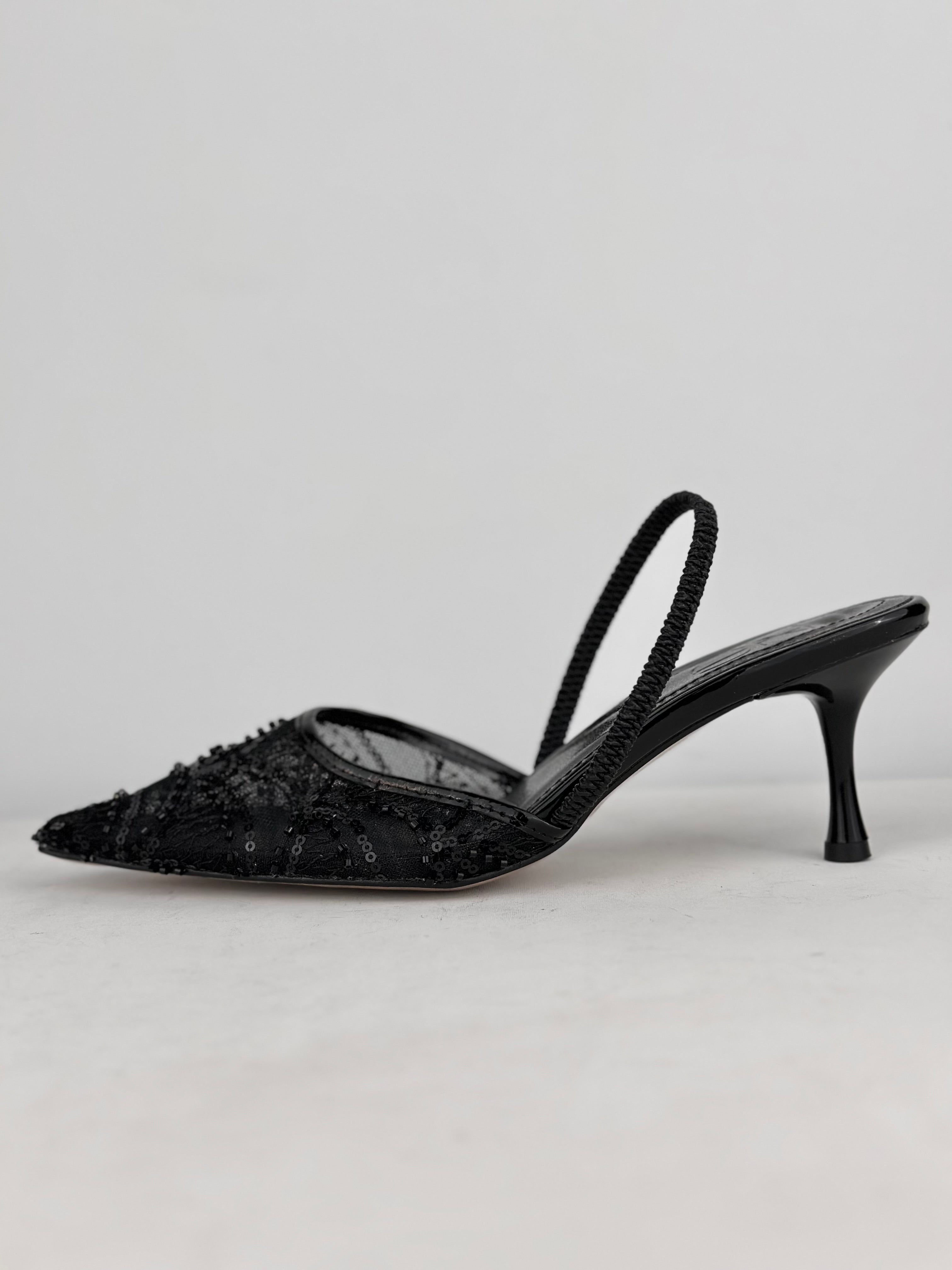 ALEX Boncuk İşlemeli Stiletto