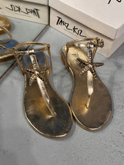 Yıldız Aksesuar Gold Sandalet