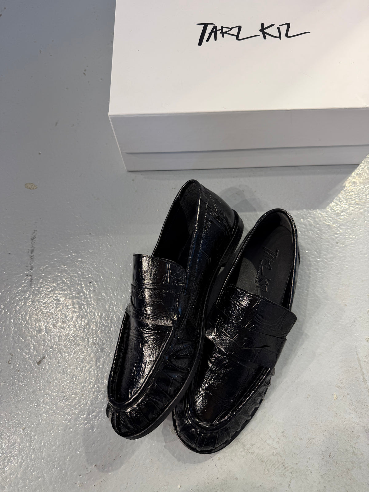 LAUREN SİYAH DERİ LOAFER