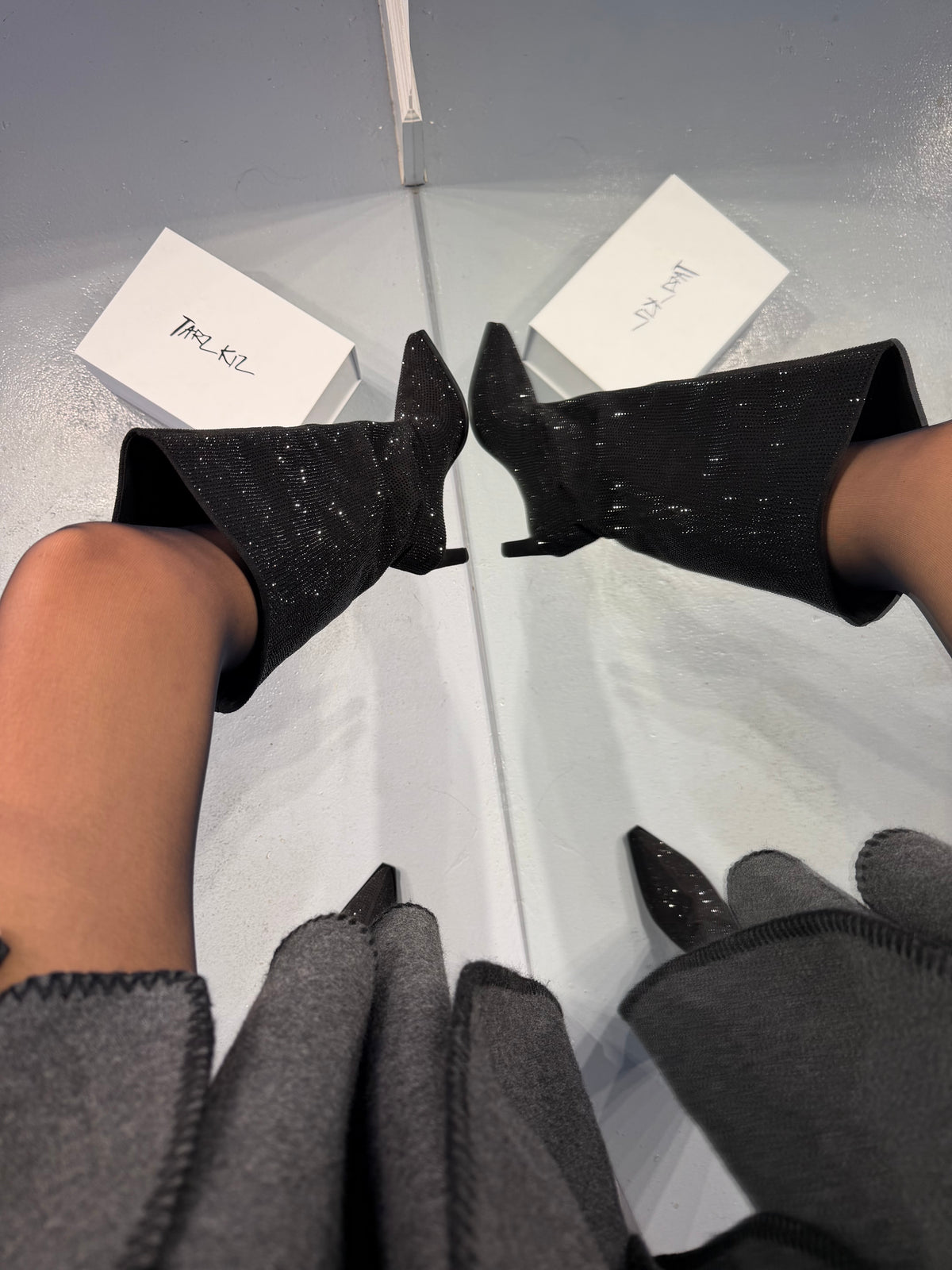 LUXE SÜET SİYAH ÇİZME 🖤