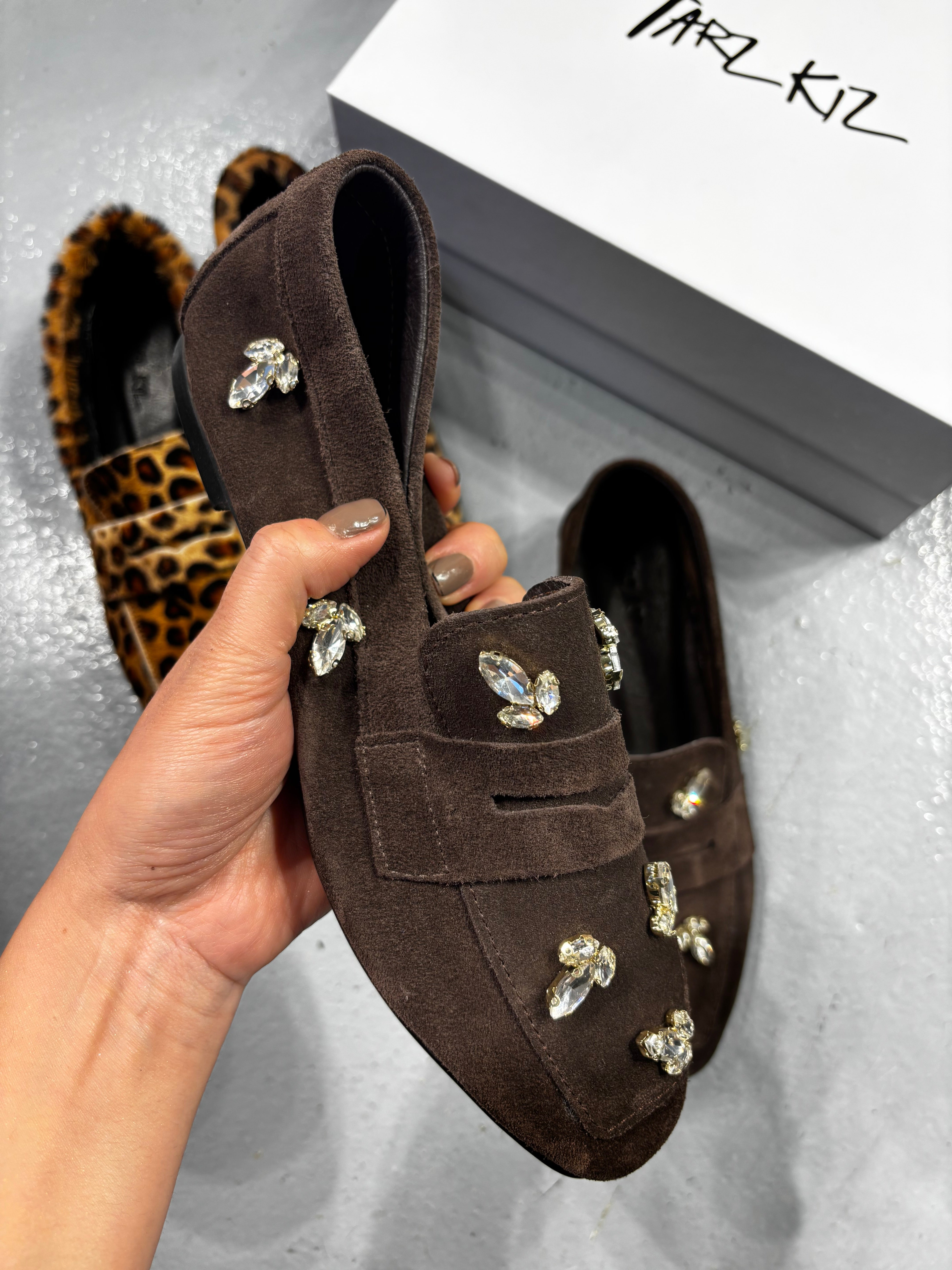 DOHA Hakiki Süet Kahverengi Loafer