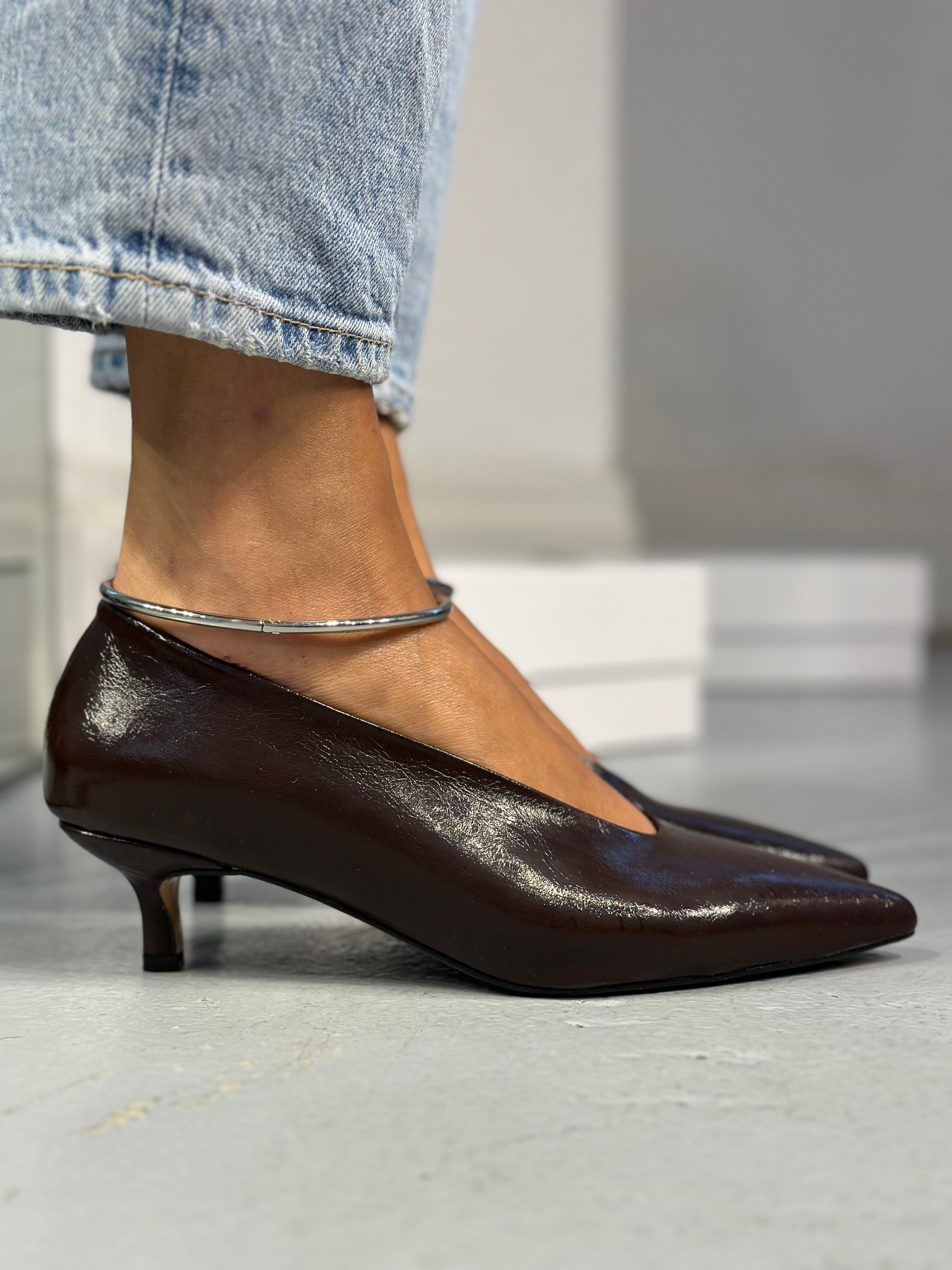 AREA KAHVERENGİ 3 cm STILETTO