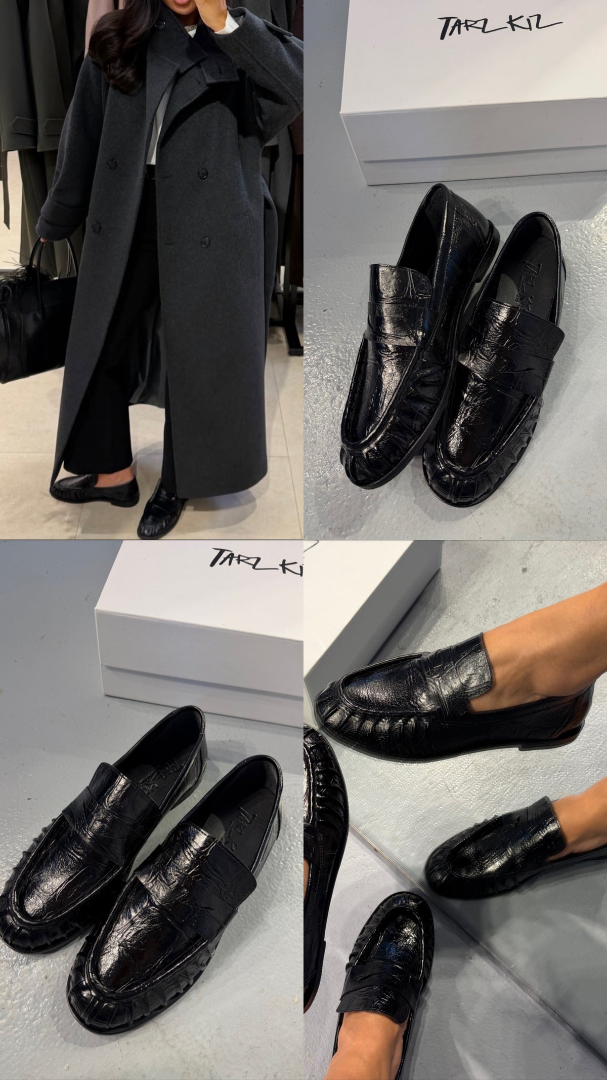 LAUREN SİYAH DERİ LOAFER