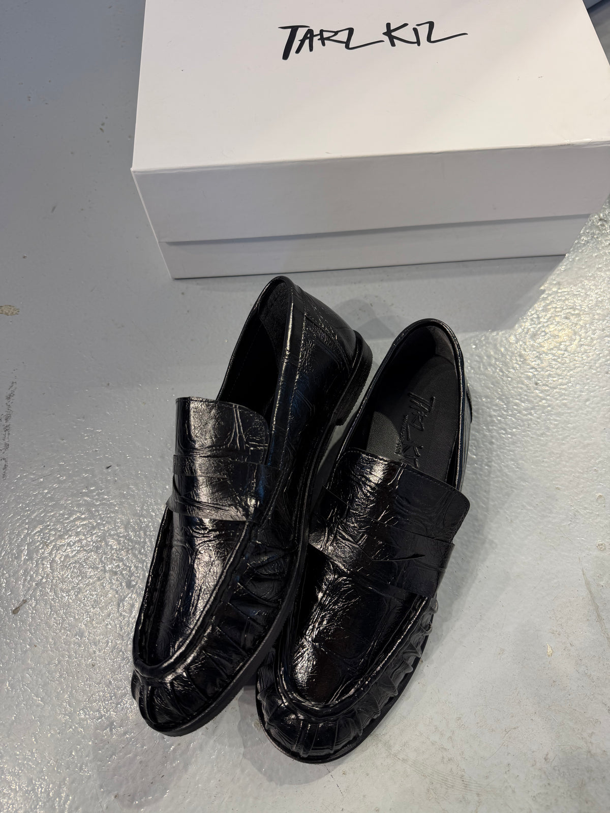 LAUREN SİYAH DERİ LOAFER