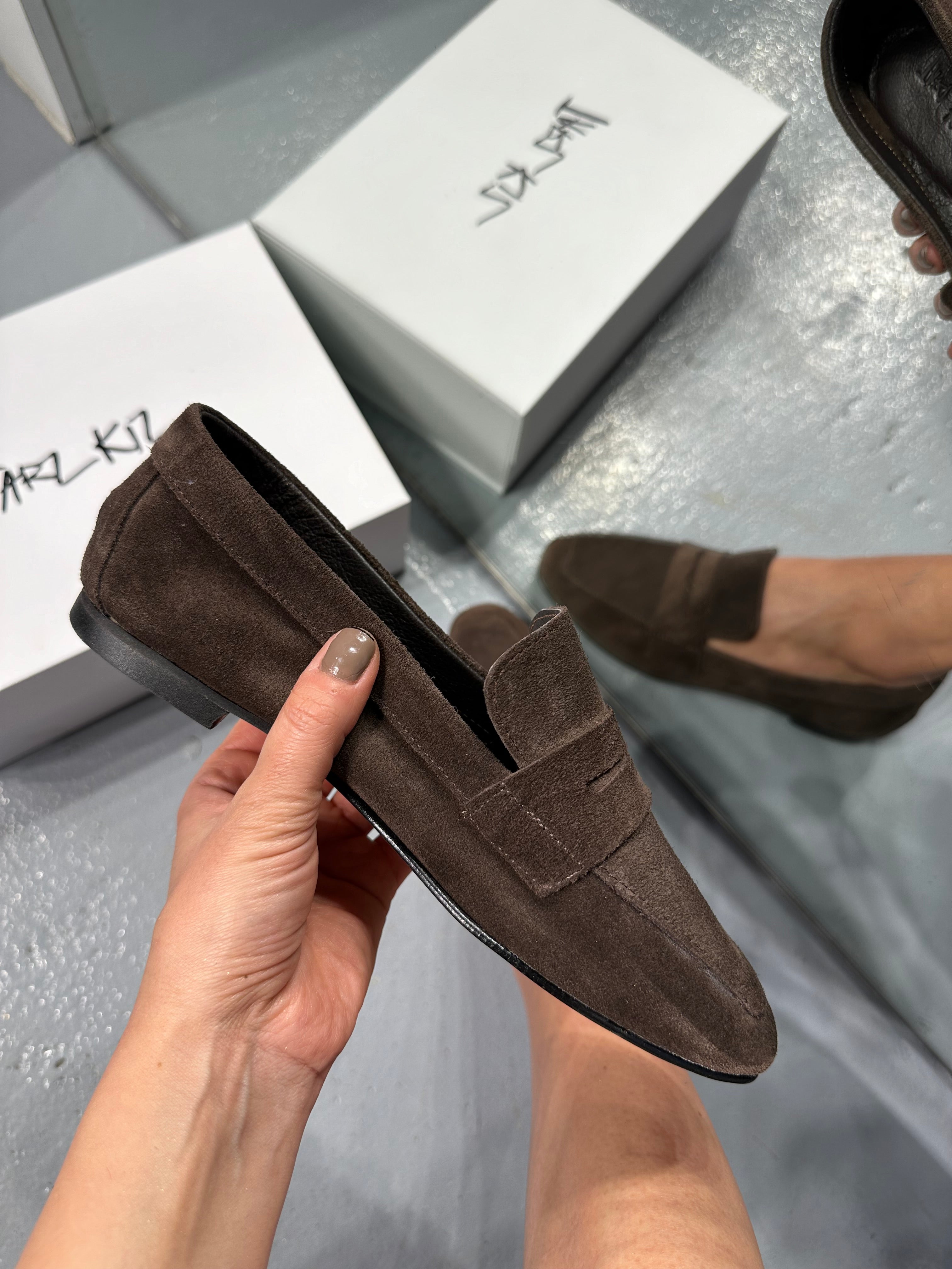 VERA KAHVERENGİ HAKİKİ SÜET LOAFER
