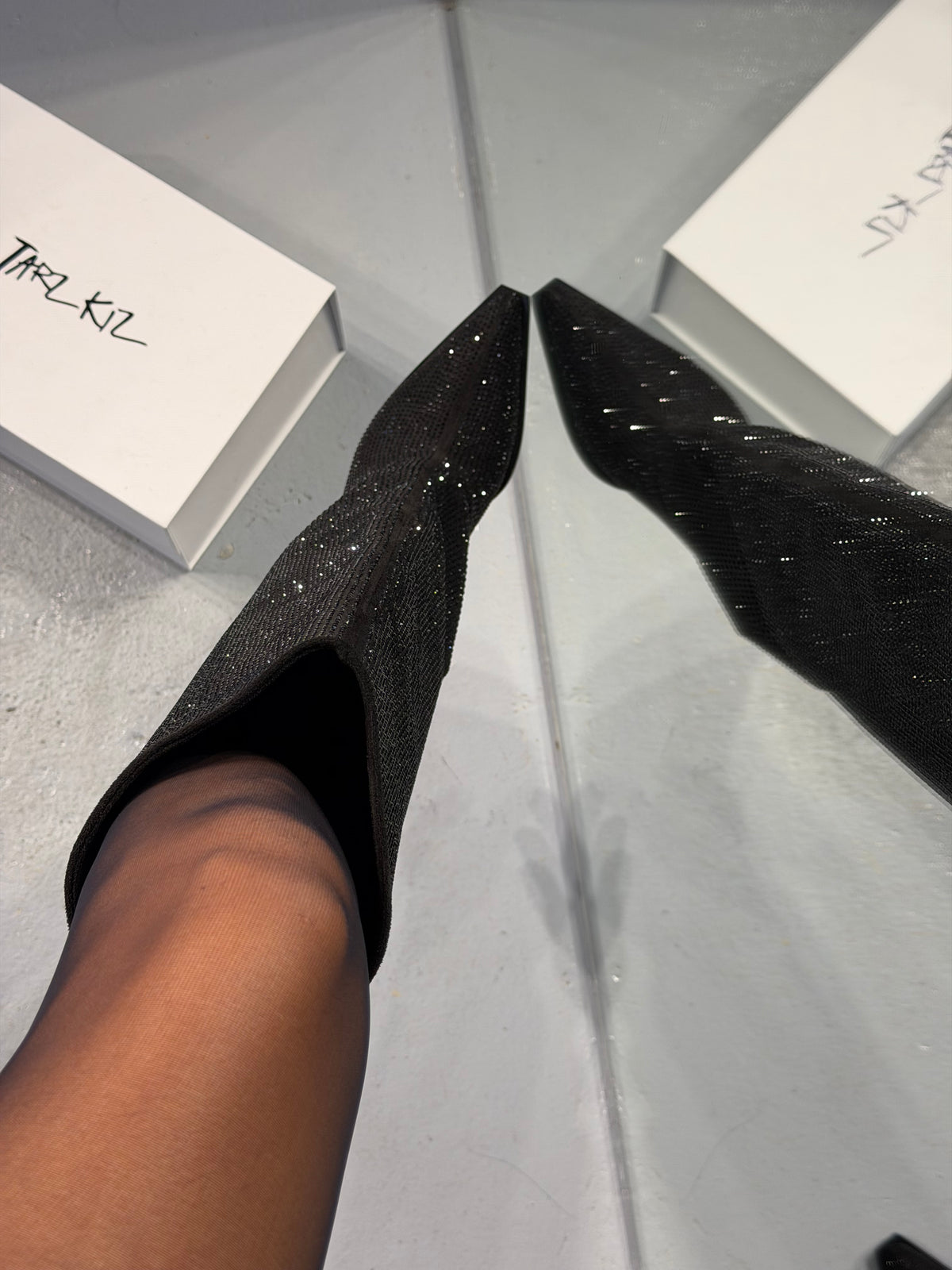 LUXE SÜET SİYAH ÇİZME 🖤