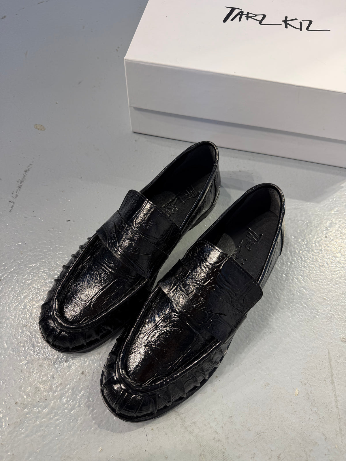 LAUREN SİYAH DERİ LOAFER
