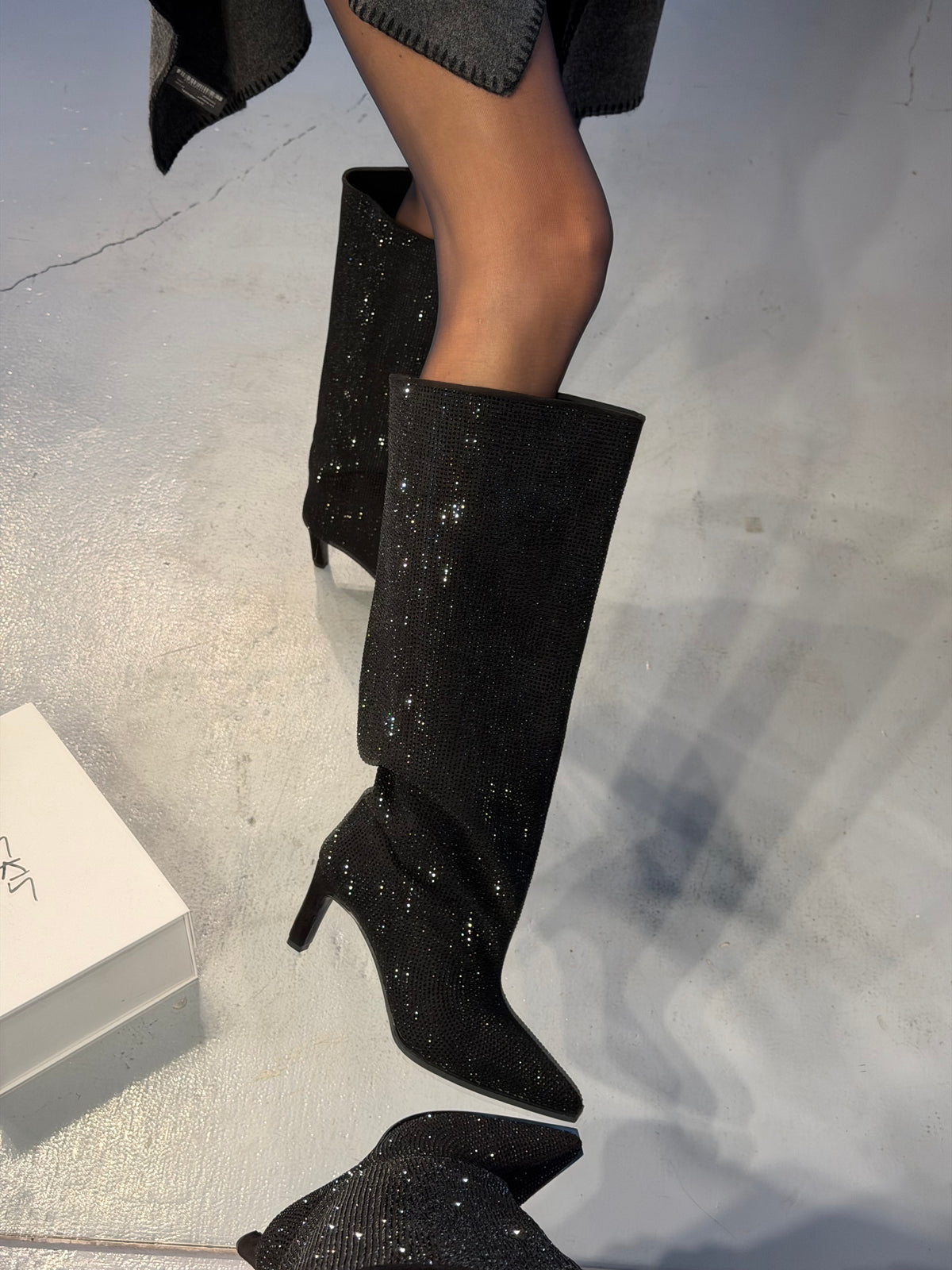 LUXE SÜET SİYAH ÇİZME 🖤