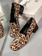 1094 LEOPAR DESENLİ TOPUKLU BABET
